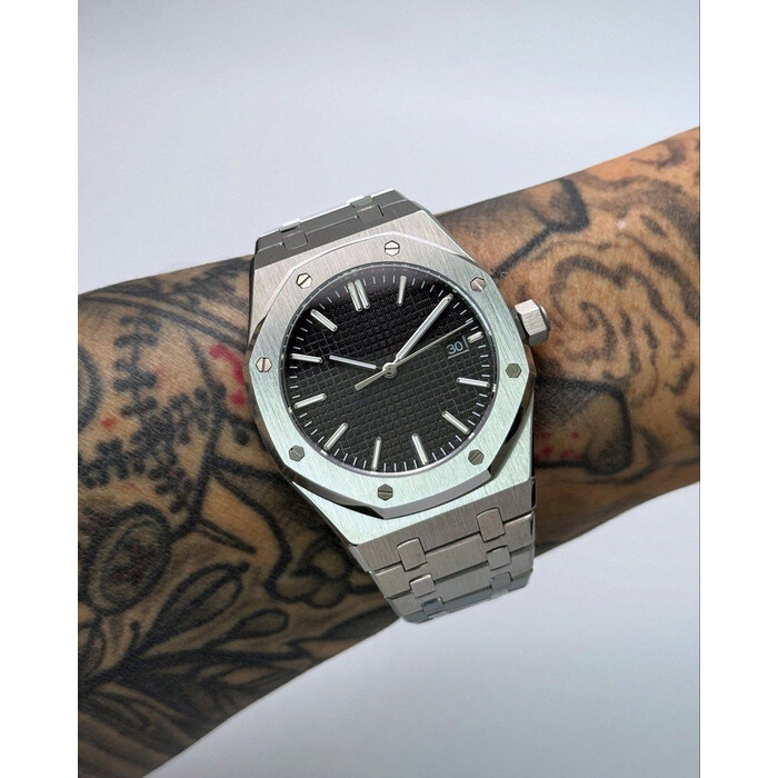 Custom Seiko Mod • Black No Logo AP Royal Oak • 42mm